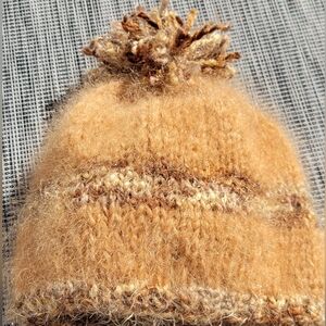 Women's Handknitted Warm Hat , genuine mohear yarn from France